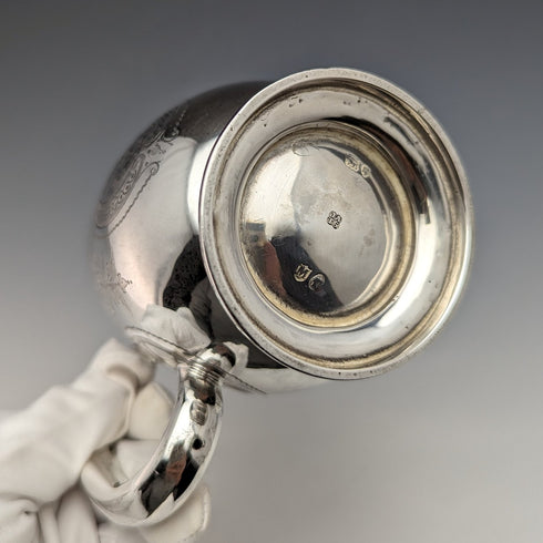 1887 British Antique Sterling Silver Mug 178g John Aldwinckle & Thomas Slater
